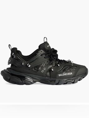 Balenciaga MEN'S TRACK PIERCING SNEAKER IN BLACK